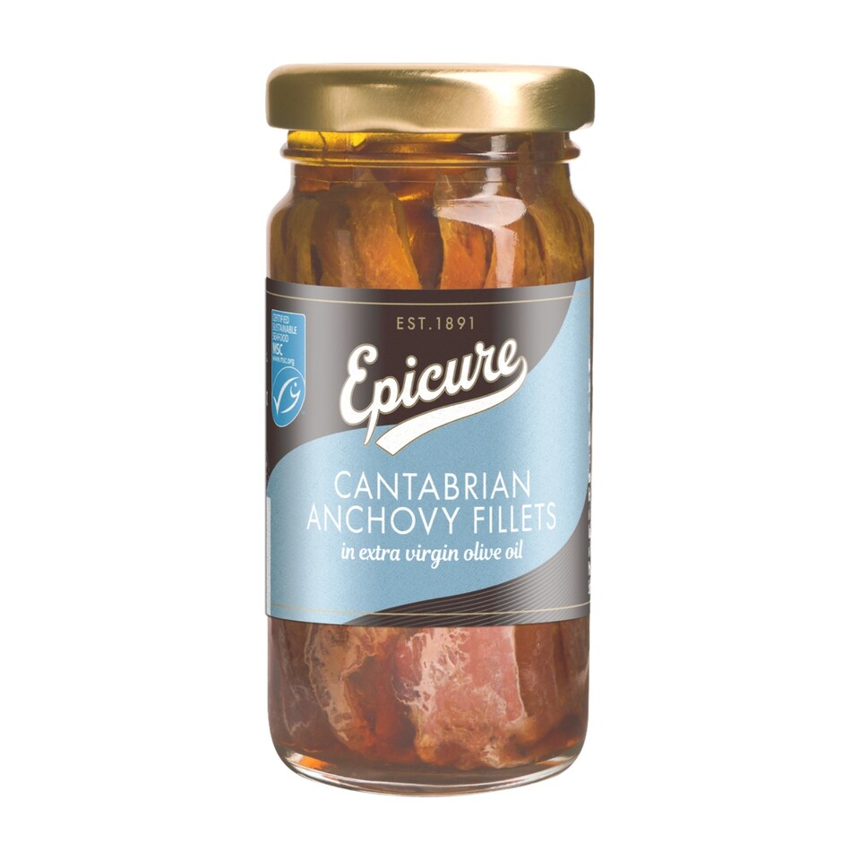 Epicure Cantabrian Anchovy Fillets in Extra Virgin Olive Oil (100g)