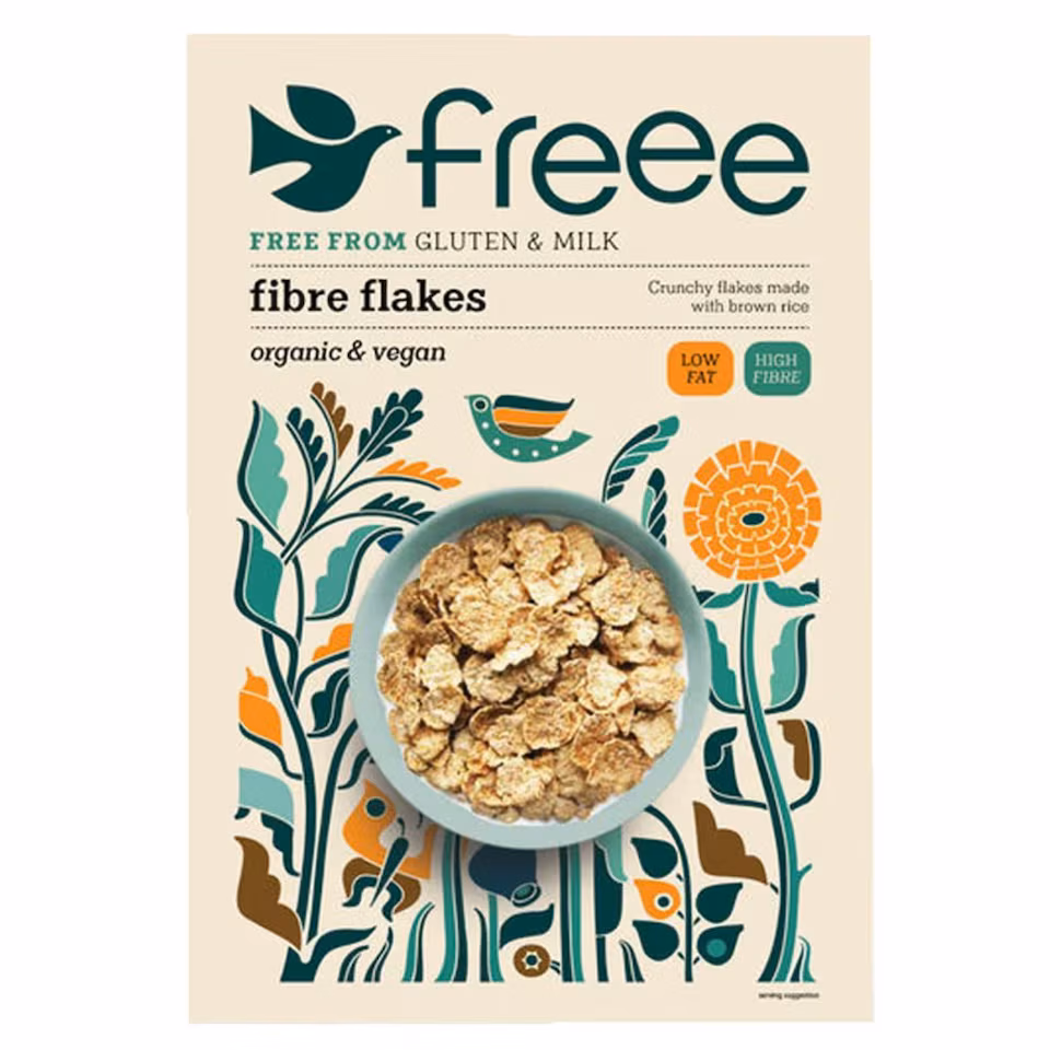 Organic Gluten Free Fibre Flakes 375g (Freee by Doves Farm) | Multi