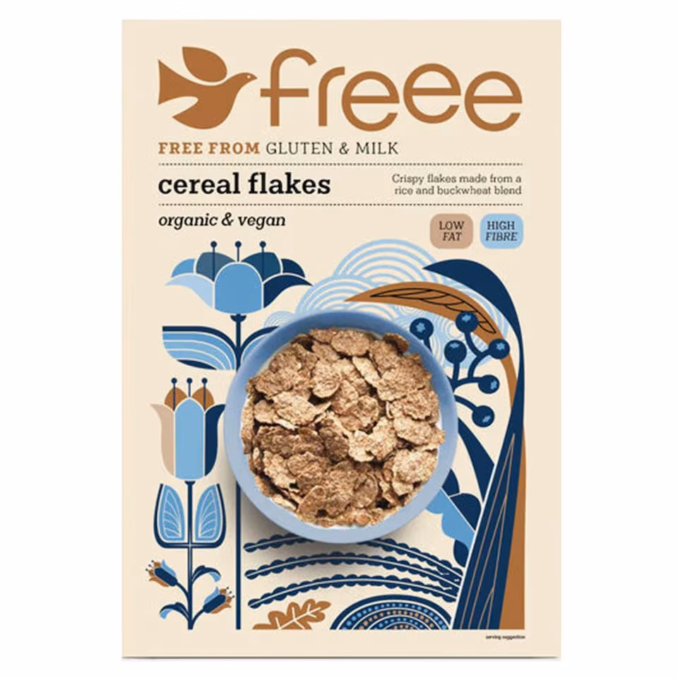 Organic Gluten Free Cereal Flakes 375g (Freee by Doves Farm) | Multi