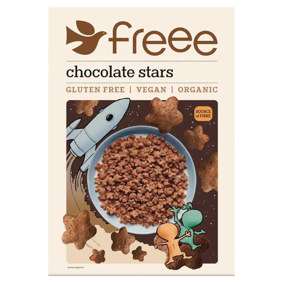 Freee Gluten Free Organic Vegan Chocolate Stars 300g