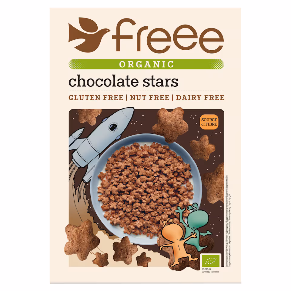 Freee Gluten Free Organic Vegan Chocolate Stars 300g