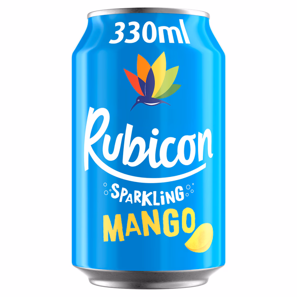 Rubicon Sparkling Mango Juice Drink 330Ml Can