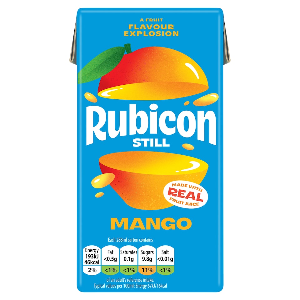 Rubicon Still Mango Juice Drink 288Ml Carton