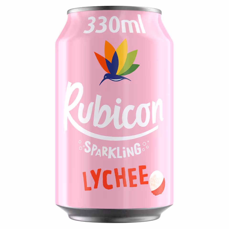 Rubicon Sparkling Lychee Juice Drink 330Ml Can