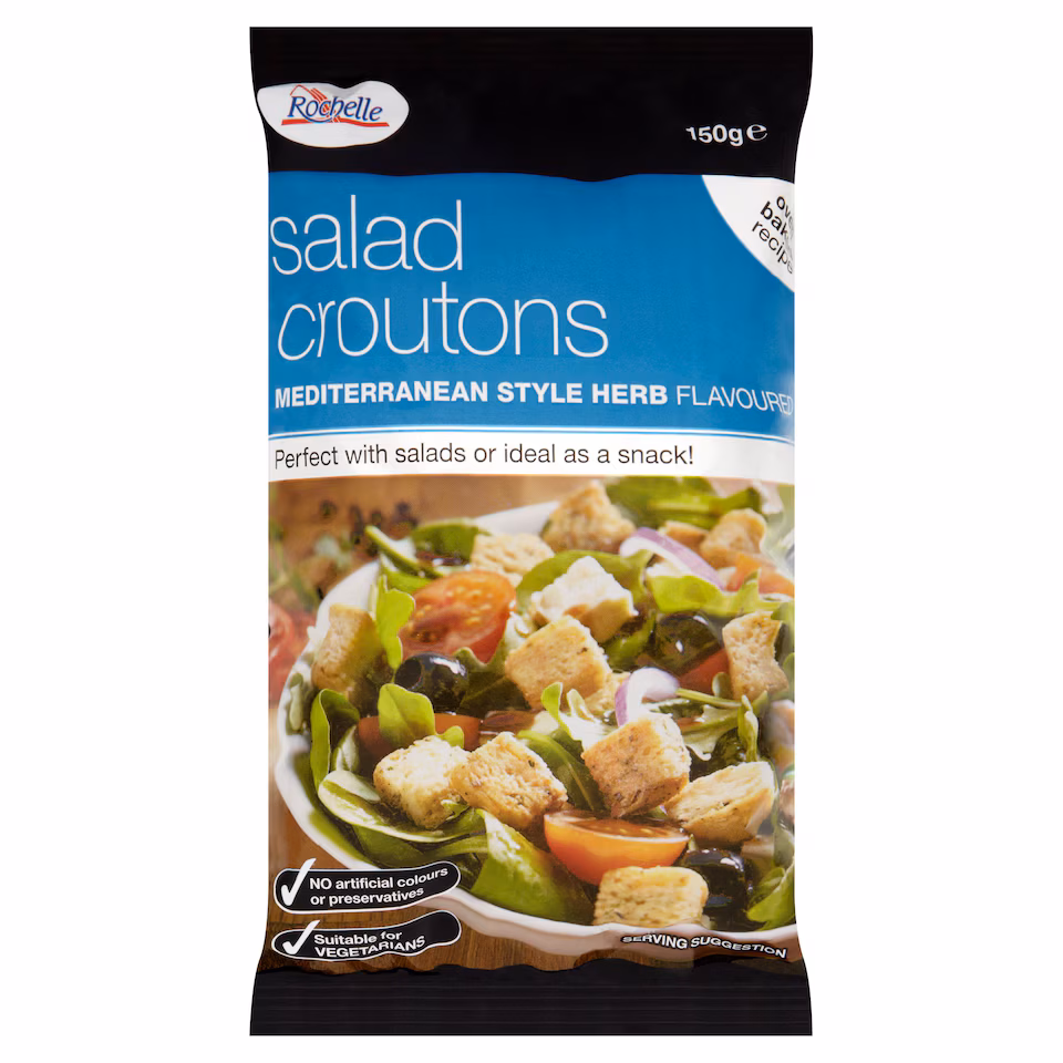 Rochelle Salad Croutons Mediterranean Herb 150G