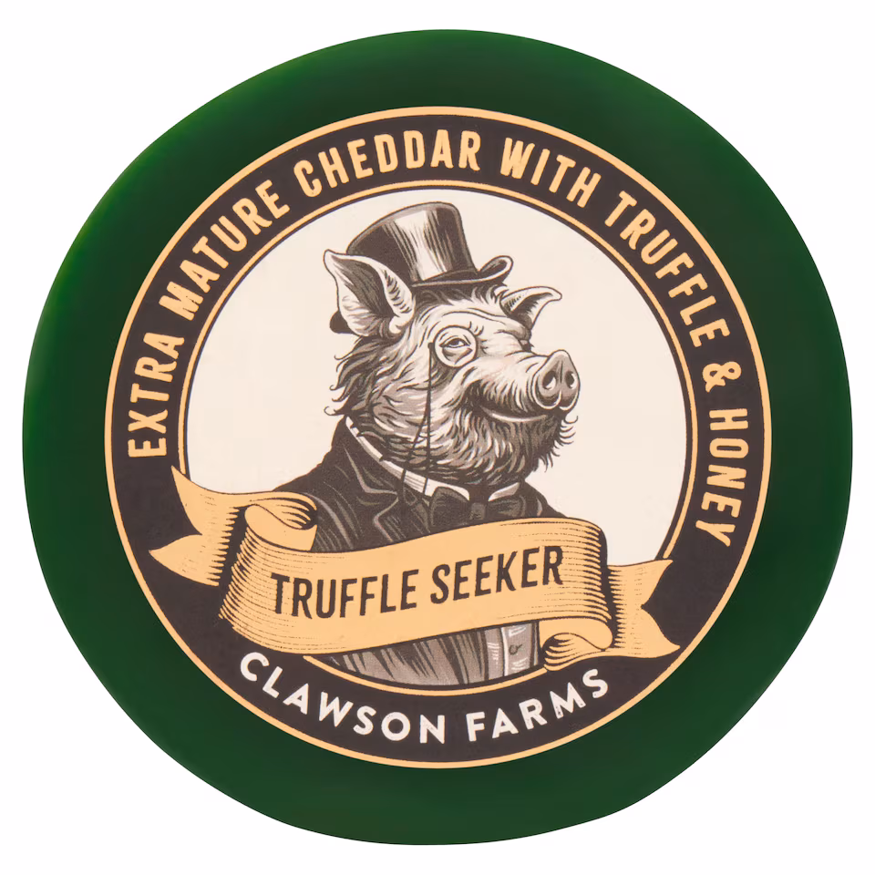 Clawson Farms Truffle Seeker Extra mature Cheddar with Truffle and honey 150g