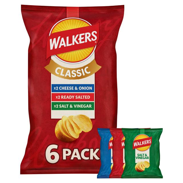 Walkers Classic Variety Multipack Crisps 6x25g
