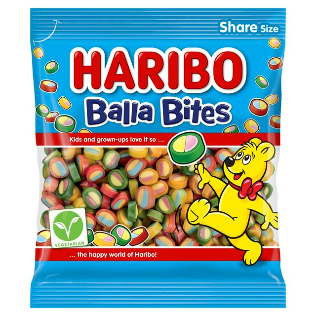 Haribo Balla Bites Chewy Sweets Sharing Bag 140g