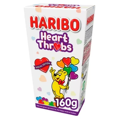 Haribo Special Edition Heart Throbs Jelly & Foam Sweets Gift Box 160g