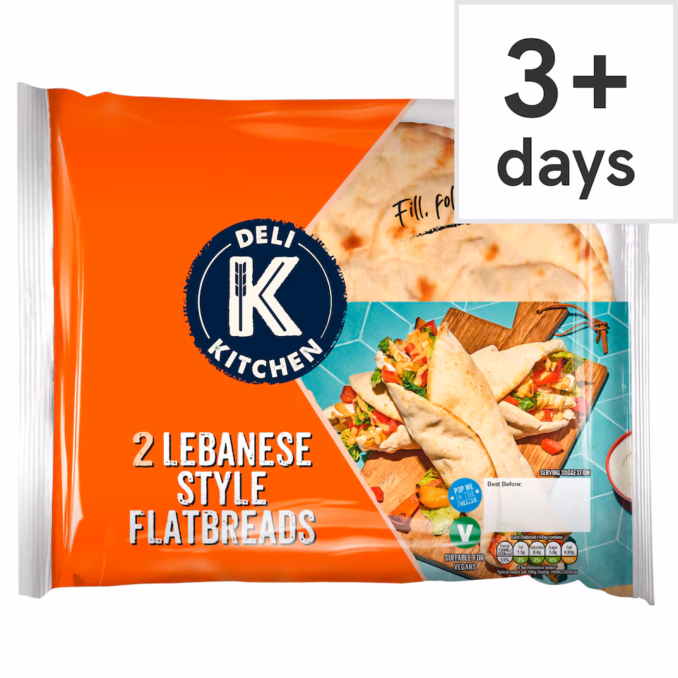 Deli Kitchen Lebanese Style Flatbreads 2 pack