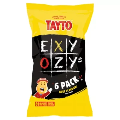 Tayto Beef Flavour Corn Snacks 6 x 16g