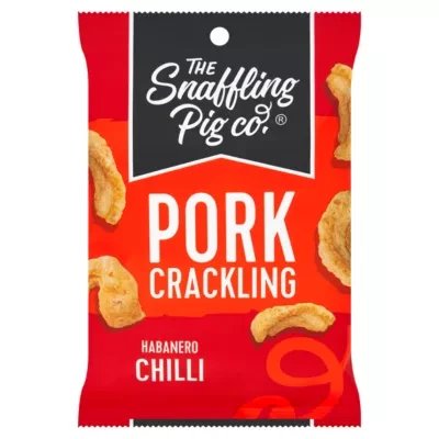 The Snaffling Pig Co Pork Crackling Habanero Chilli 40g