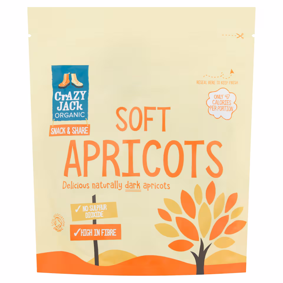Crazy Jack Organic Soft Apricots 200g