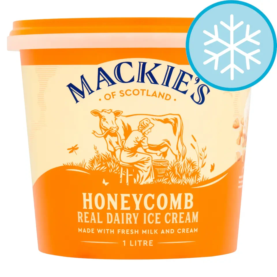 Mackie's Dairy Honeycombe Ice Cream 1Ltr