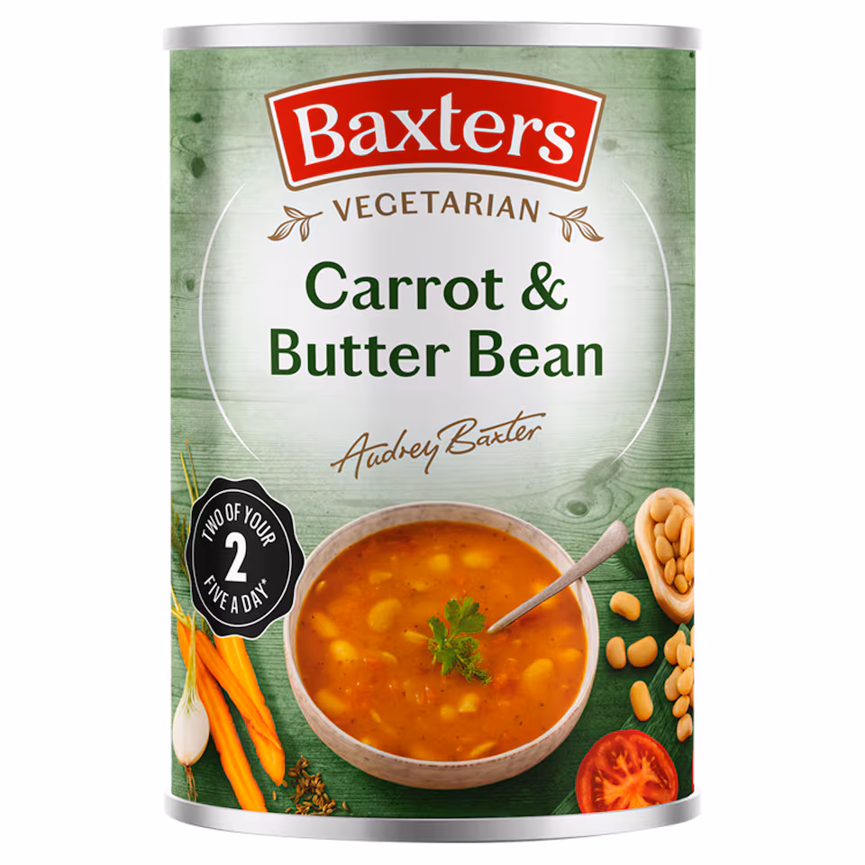 Baxters Vegetarian Carrot & Butter Bean Soup 400G