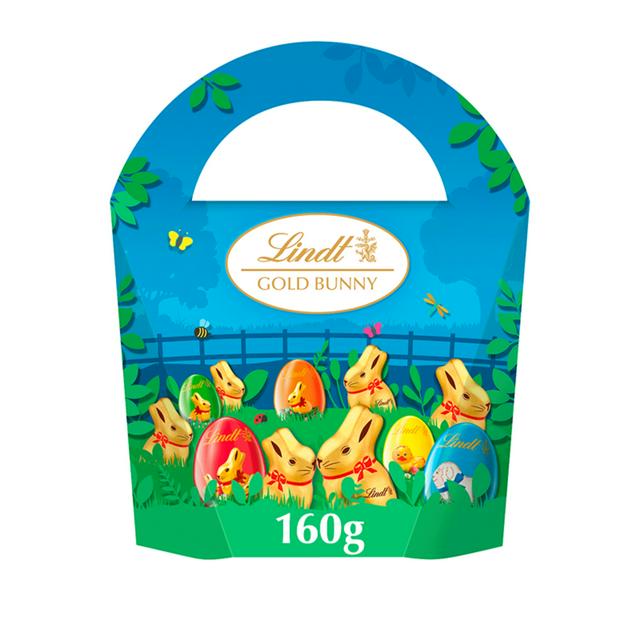Lindt Gold Bunny 160g Easter Milk Chocolate Hunt Pack