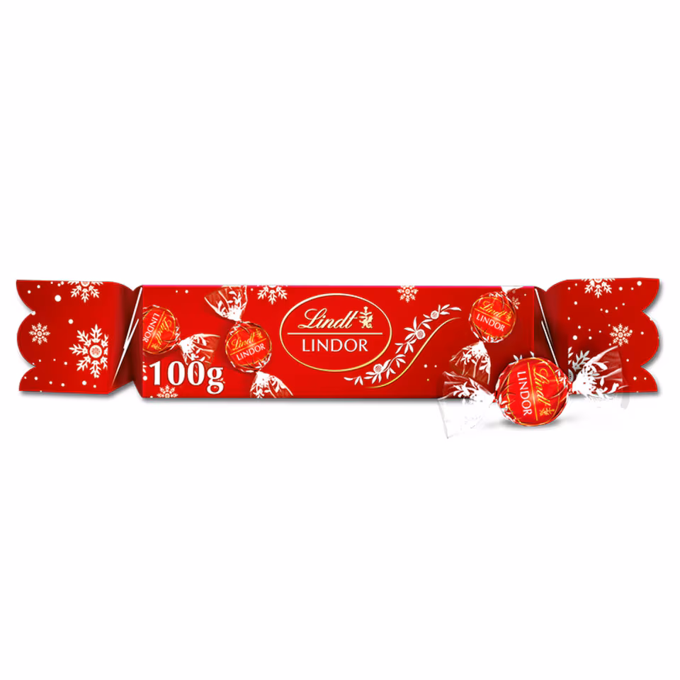 Lindt Lindor Milk Chocolate Truffles Cracker 100G