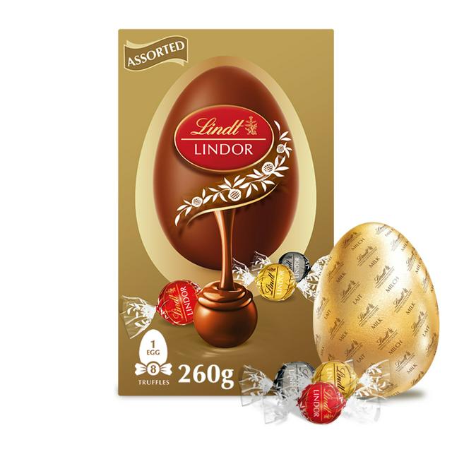 Lindt Extra Large Lindor Assorted Chocolate Easter Egg 260g