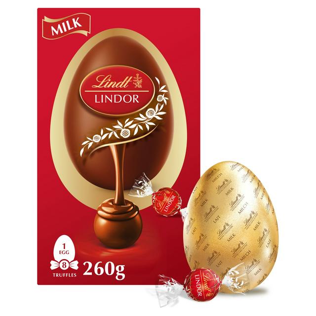 Lindt Lindor Extra Large Milk Chocolate Easter Egg 260g
