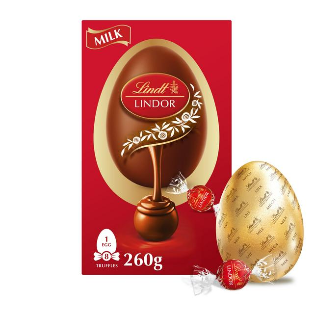Lindt Extra Large Lindor Milk Chocolate Easter Egg 260g