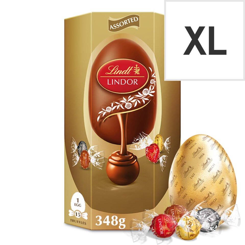 Lindt Lindor Gold Milk Chocolate Easter Egg 348G