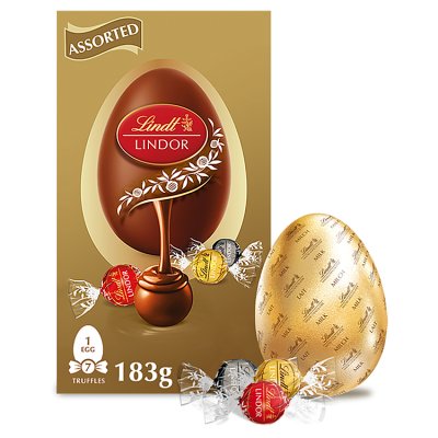 Lindt Lindor Milk Chocolate Easter Egg With Assorted Mini Eggs