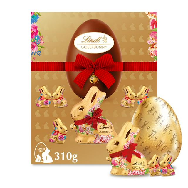Lindt Extra Large Gold Bunny Easter Egg, Flower Edition 310g