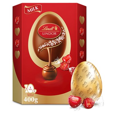 Lindt Lindor Milk Chococolate Egg with Truffles & Hearts