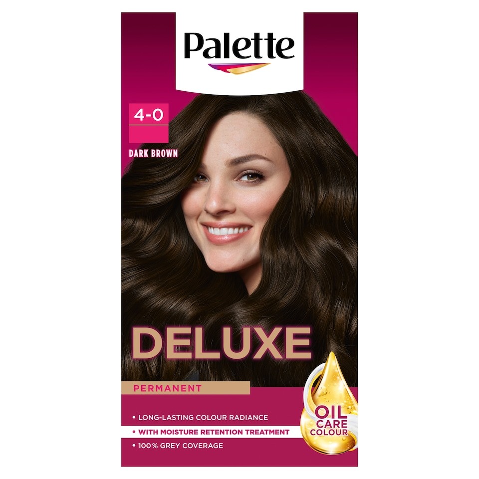 Palette Deluxe Permanent Hair Dye - 4-0 Dark Brown 