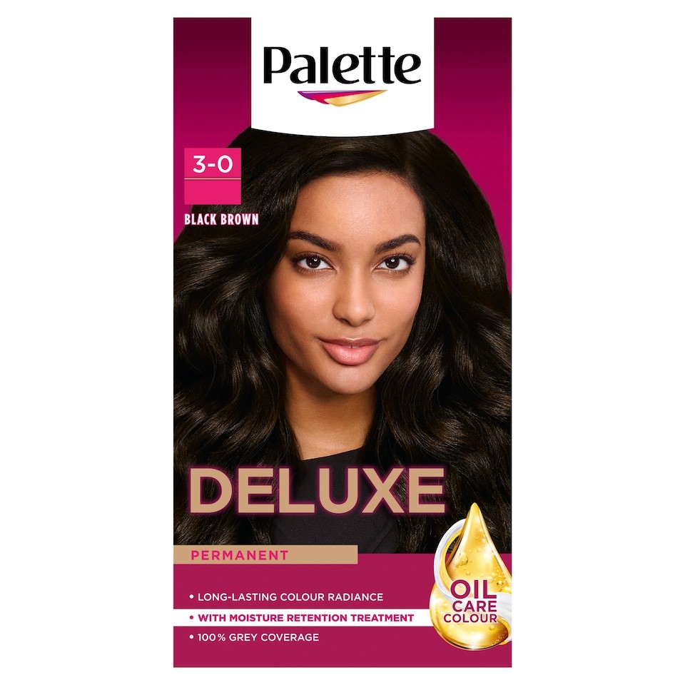 Palette Deluxe Permanent Hair Dye - 3-0 Black Brown 