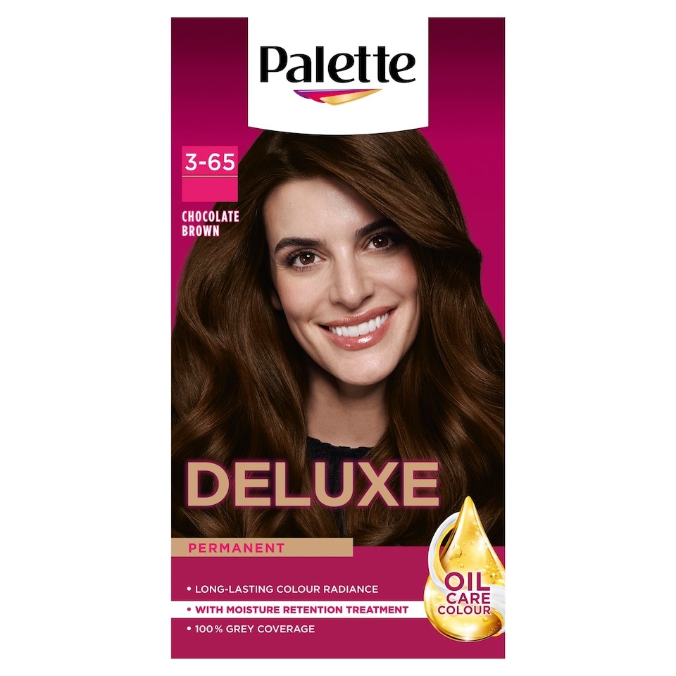 Palette Deluxe Permanent Hair Dye - 3-65 Chocolate Brown 