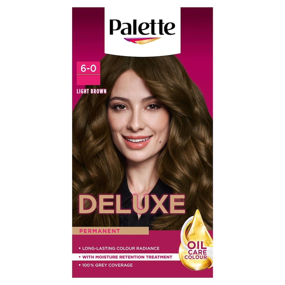 Palette Deluxe Permanent Hair Dye - 6-0 Light Brown 