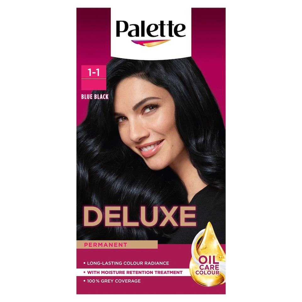 Palette Deluxe Permanent Hair Dye - 1-1 Blue Black 