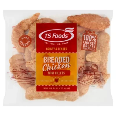 TS Foods Breaded Chicken Mini Fillets 1kg