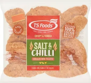 TS Foods Salt & Chilli Chicken Mini Fillets 800g