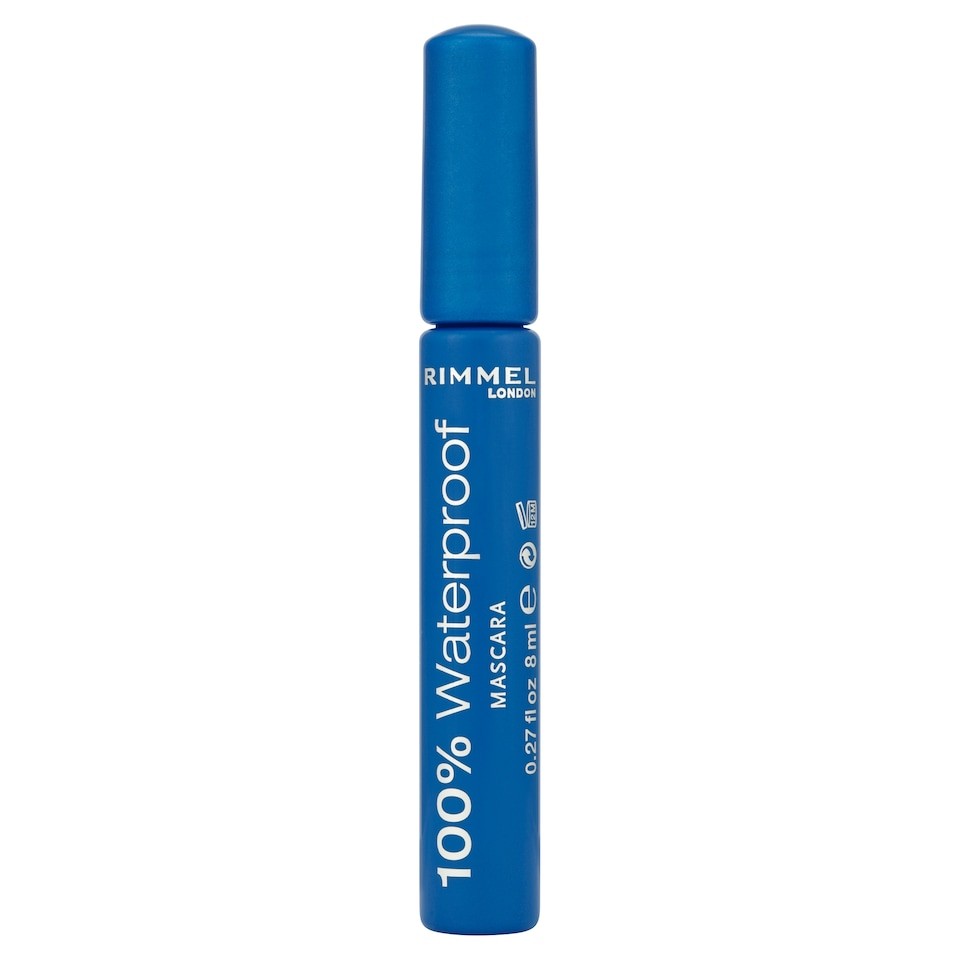 Rimmel 100% Waterproof Mascara Black/Black