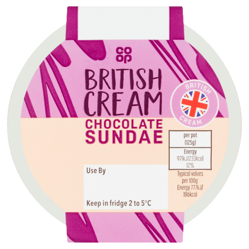 Co-op Chocolate Sundae 125g