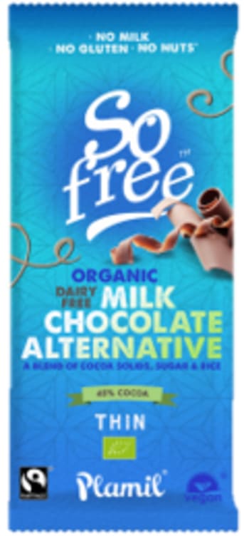 Sofree Sjokolade Lys u/Melk Økol 80g