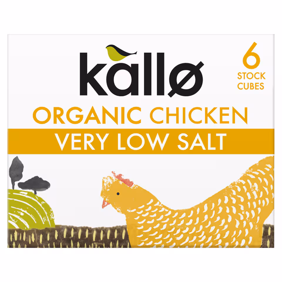 Kallo Organic Very Low Salt Chicken Stock Cubes 48g