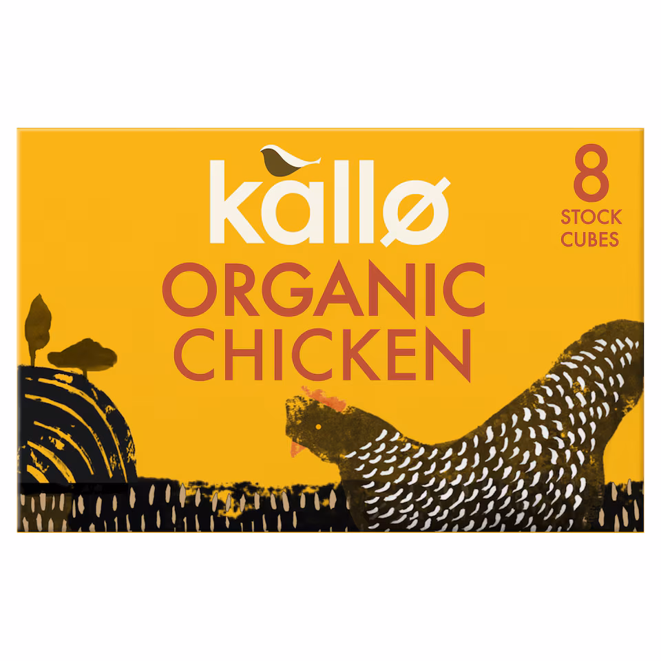 Kallo Organic Chicken Stock Cubes 8Pk 88G