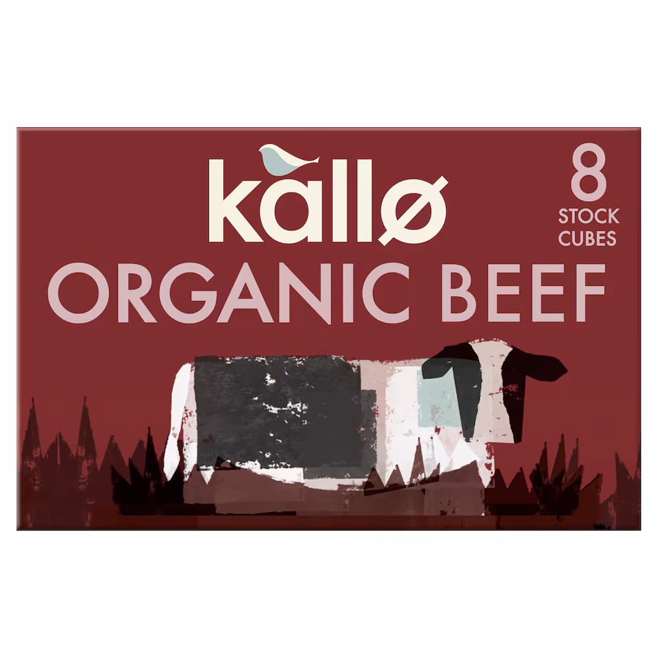 Kallo Organic Beef Stock Cubes 8 Pack 88g