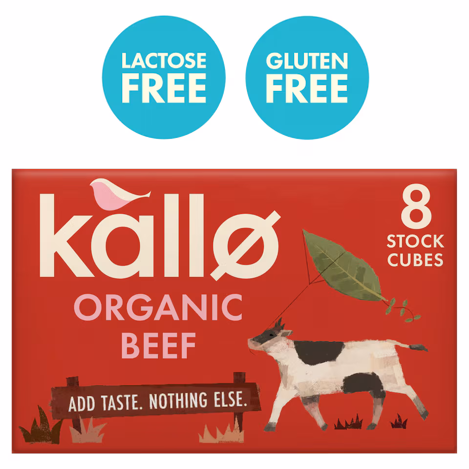 Kallo Organic Beef Stock Cubes 8 Pack 88g