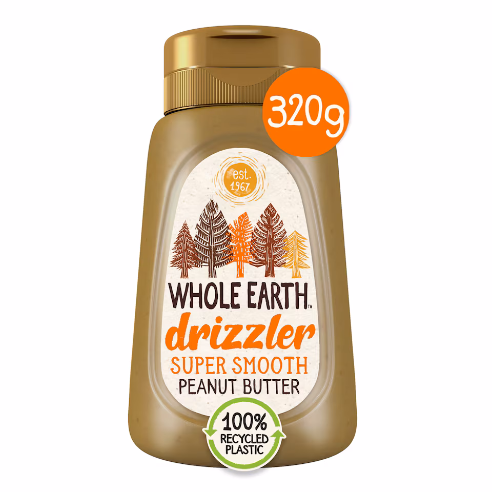 Whole Earth Drizzler Super Smooth Peanut Butter 320G