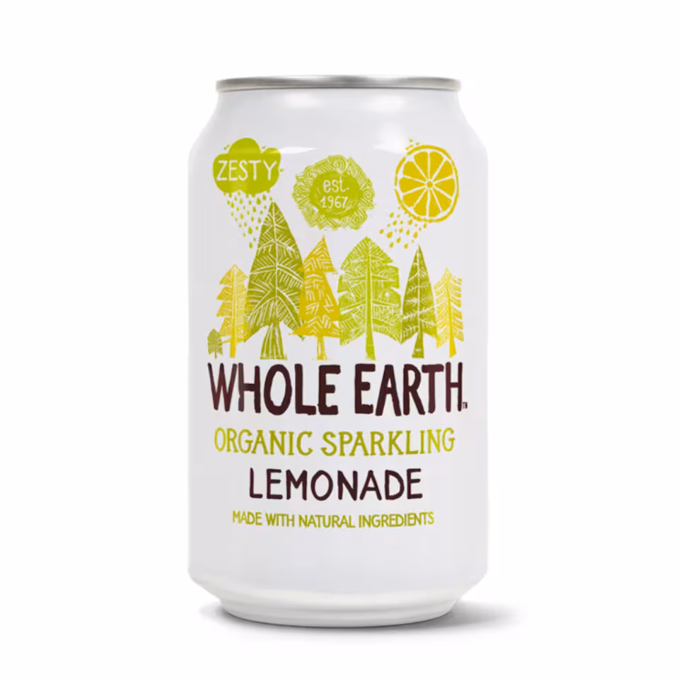 Sparkling Lemonade Drink, Organic 330ml (Whole Earth) | Multi