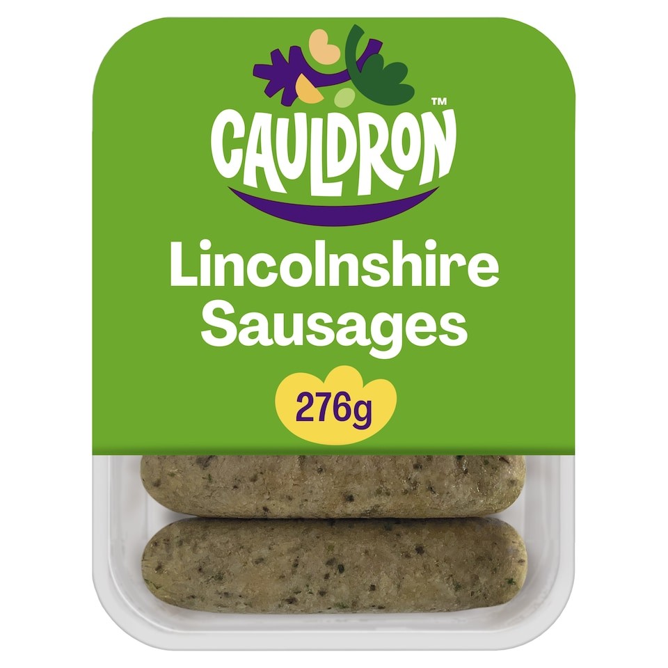 Cauldron Foods Lincolnshire Sausages 6 Pack 276G