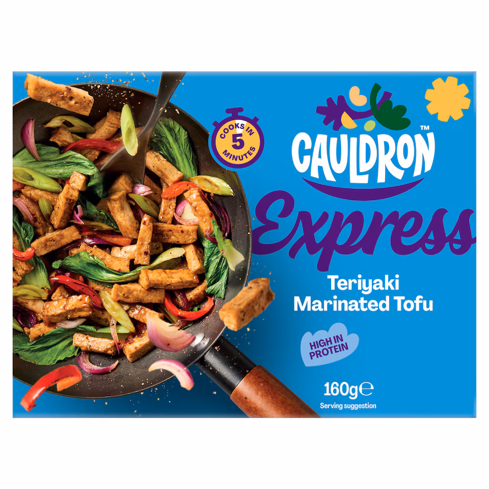 Cauldron Express Teriyaki Organic Tofu Pieces 160g