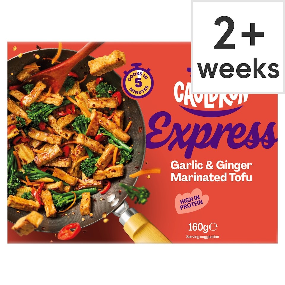 Cauldron Garlic & Ginger Express Organic Marinated Tofu 160g
