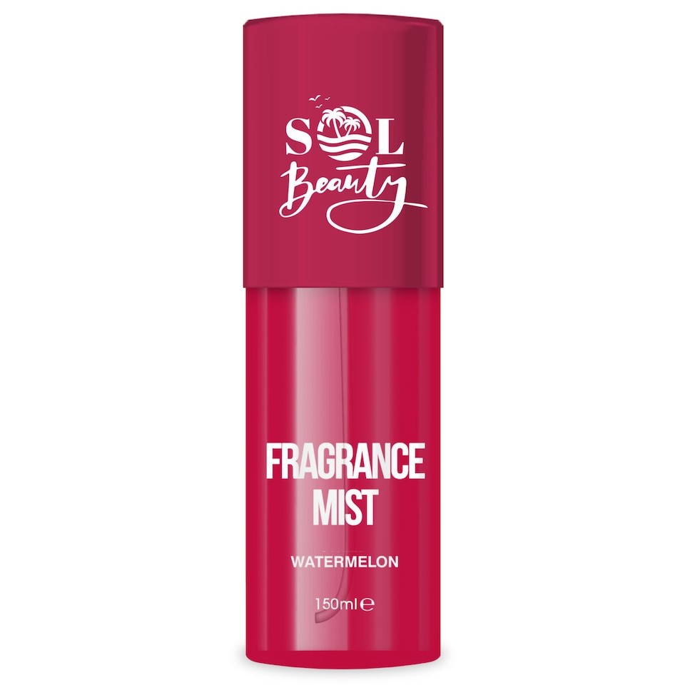 Sol Beauty Body Spray Watermelon Fragrance, Vegan Friendly Body Mist Helps Skin Stay Hydrated and Refreshed, All Over Body Fragrance Mist 150ml