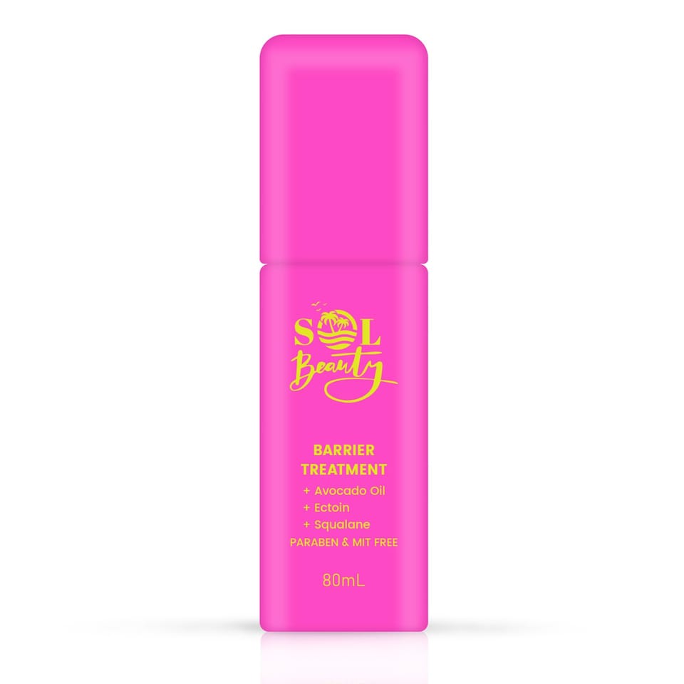 Sol Beauty Barrier Face Treatment Hydrating Barrier Cream, Moisturising Facial Treatment, Lightweight Face Cream with Avocado Oil to Support Skin Barrier and cover dry patches - 80ml