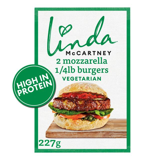 Linda McCartney Mozzarella Burger x2 227g